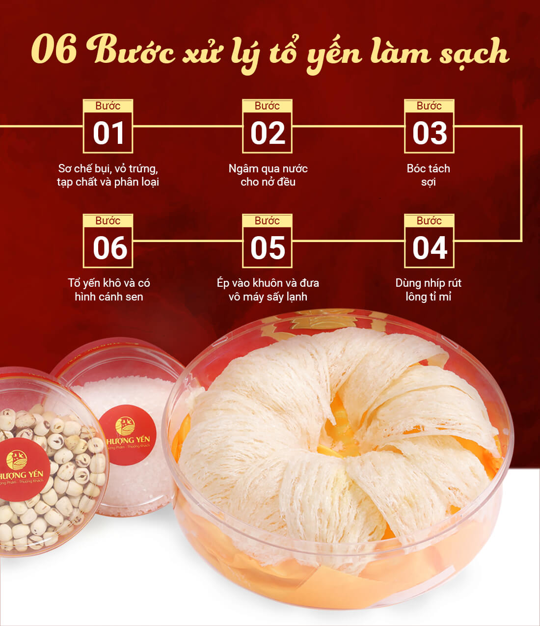 Tổ yến làm sạch 50gr – Tiêu chuẩn thường